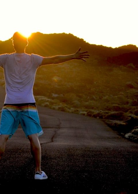 A fantastic sunset in El Hierro island, Canary Islands, Spain.