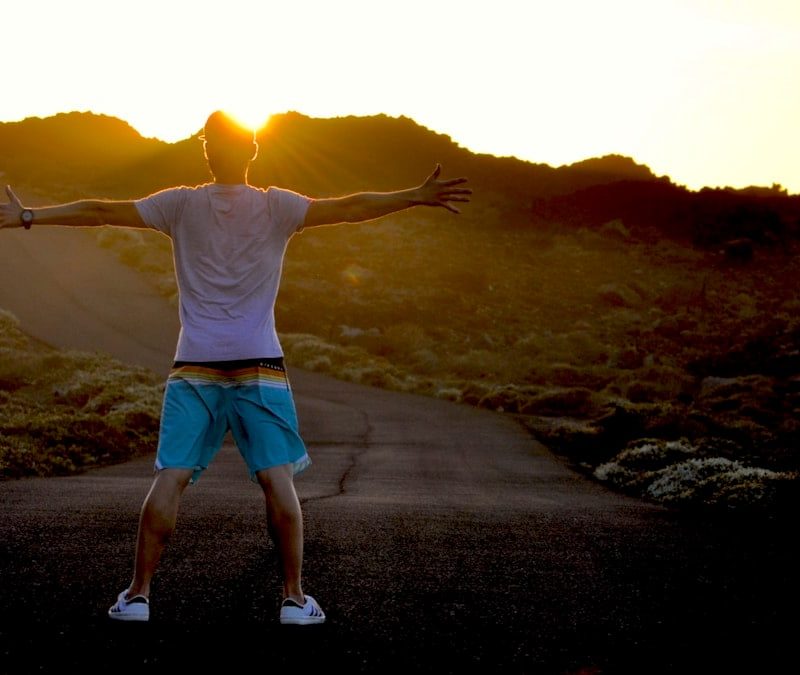 A fantastic sunset in El Hierro island, Canary Islands, Spain.